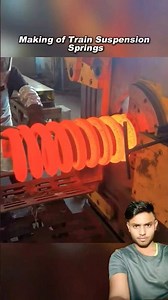 how to make big train spring suspension in factory