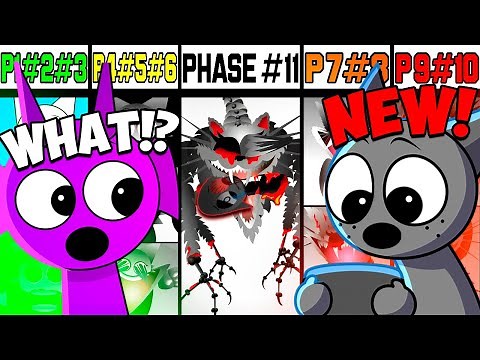Gray & Durple Sprunki Incredibox React to NEW PHASE 11 All Phases 1 to 7-11 in Incredibox Sprunki