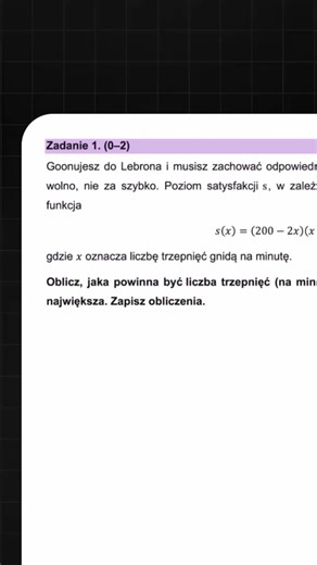 Matura Zadanie 1: LeBron w Matematyce!