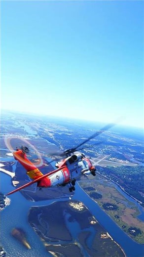 US Coast Guard MH-60 Circling over an Airfield #spontaneouspilot #msfs2024