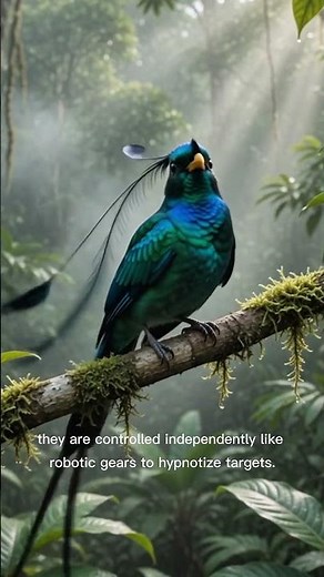 The Alien Bird Equipped With Real Mechanical Robot Antennas! 👑 #AvianAnomalies #HiddenInsights