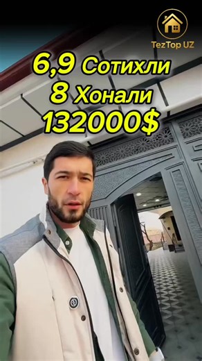Недвижимость в Ташкенте | TezTop UZ on Instagram: "🔹 Продаётся дом в Ташкенте 📍 Бектемирский район, Куйлик Ота 📌 Ориентир: Сомон бозор 📏 Участок: 6,9 соток 🏠 Дом: • 8 комнат • Все удобства • Просторная планировка 🚇 Метро рядом — отличная транспортная доступность ✅ Подходит для большой семьи ✅ Хороший вариант под бизнес или аренду 📄 Документы готовы, быстрый выход на сделку 💰 Цена: 132 000 $ 📞 +998 90 992-66-56 📞 +998 90 938-03-03 🎥 Видео-обзор — выше 📲 Другие дома и варианты в Telegr