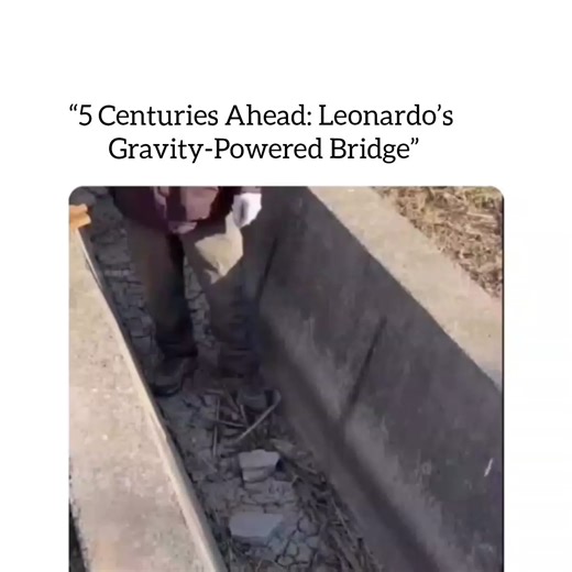 Kelvin Focus Official on Instagram: "Did you know Leonardo da Vinci designed a self-supporting bridge between 1485–1487? 🛠️✨ This genius bridge doesn’t need nails, ropes, or glue—its interlocking wooden beams hold themselves up, using just gravity and clever geometry. Lightweight, portable, and surprisingly strong, it was perfect for armies to cross rivers quickly. Today, engineers and designers still marvel at da Vinci’s ability to combine art, science, and practical problem-solving. Watching