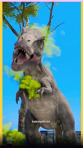 Hän jäi jumiin dinosauruksen sisään 😨