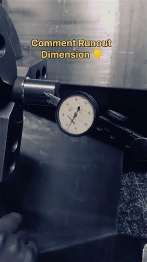 Dial Gauge Runout Inspection 🔧✨ #cnc#machine #cncmachine