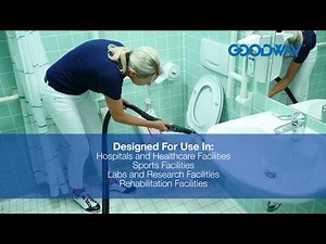Goodway GVC 18VAC Dry Steam Cleaner/Vacuum Combo for Healthcare Applications