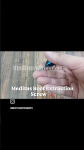 Meditus Root Extraction Screw with Plasma Coating