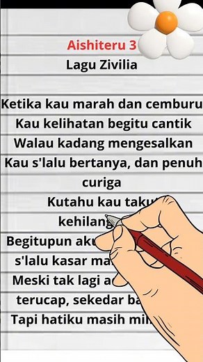 Lirik Lagu Aishiteru 3 || Zivilia.. #music #liriklagu #liriklaguindo #lyrics