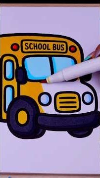 School is in session! 🚌 #coloringbook #kimmicolors #drawing #coloringpages #colorwithme #artwork
