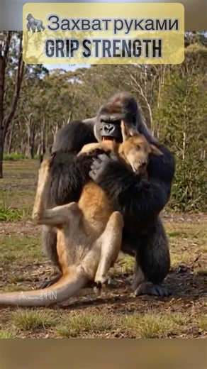 Who Is Stronger? Gorilla or Kangaroo #animals #wildlife #lifeonearth #animallife #facts