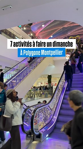 Polygone Montpellier on Instagram: "NOUS SOMMES OUVERTS JUSQU’À 19H 🤩 !! [🚘 Parking offert de 10h à 14h] 🚨 Dernier jour pour profiter des meilleures offres du Black Friday avec jusqu’à –70% ‼️ ⤵️Nous sommes ouverts tous les dimanches de décembre, voici 7️⃣ activités à faire un dimanche ☕ Vous réchauffer autour d’une boisson chaude dans l’un de nos 13 restaurants ✨ Admirer nos toutes nouvelles décorations de Noël 🎅 Prendre une photo avec le Père Noël 🛍️ Profiter des offres du moment 🎁 Comme