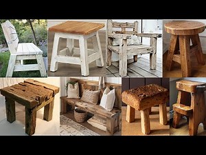 Nature Inspired Organic Wood Stool Ideas from Reclaimed Wood