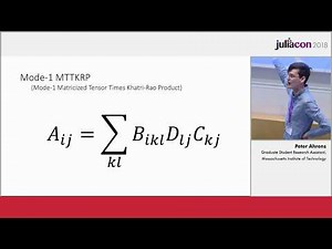 For Loops 2.0: Index Notation and the Future of Tensor Compilers | Willow Ahrens | JuliaCon 2018