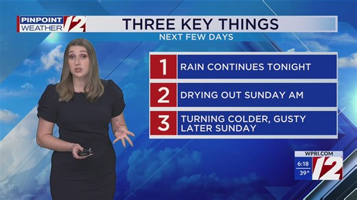 WPRI 12 weather forecast 1/10/25