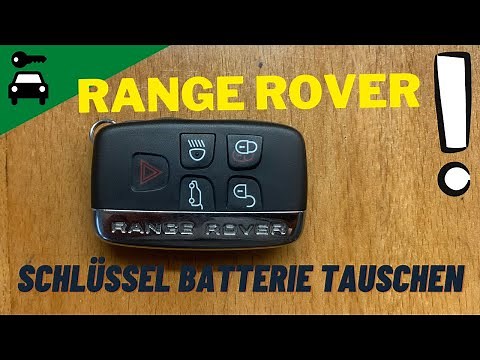 Range Rover Schlüssel Batterie tauschen 1