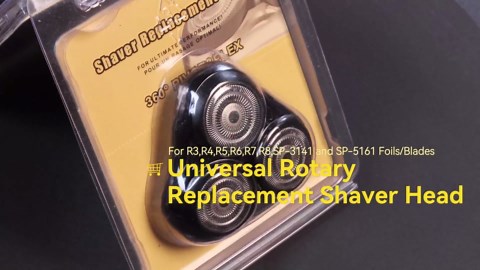 Universal Rotary Replacement Shaver Head,Compatible with Remington Shaver Series,for R3,R4,R5,R6,R7,R8,SP-3141 and SP-5161 Foils/Blades (Silver(2 Count))