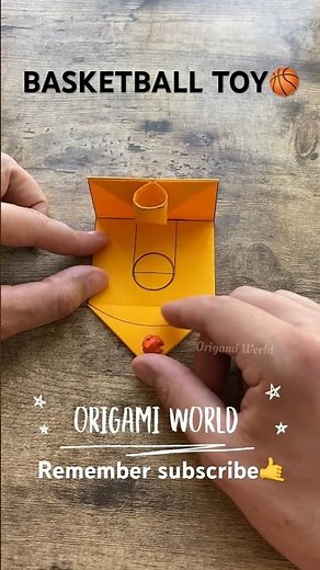 EASY ANTISTRESS TOY ORIGAMI BASKETBALL TOY PAPERCRAFT DIY SLAM DUNK BASKETBALL ORIGAMI INSTRUCTIONS