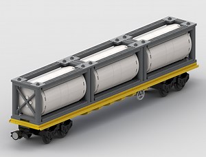 LEGO MOC-198605 US Flat Car 60ft (Train 2024)