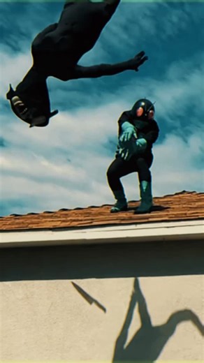 Killer_BleachIG on Instagram: "Masked Rider No. 1 fights on a roof. • #shinkamenrider #kamenrider #kamenrider1971 #kamenrider1 #showa #takeshihongo #kamenriderart #shinkamenrider #tokusatsu #maskedrider #仮面ライダー #cosplay #costume #costumedesign #art"