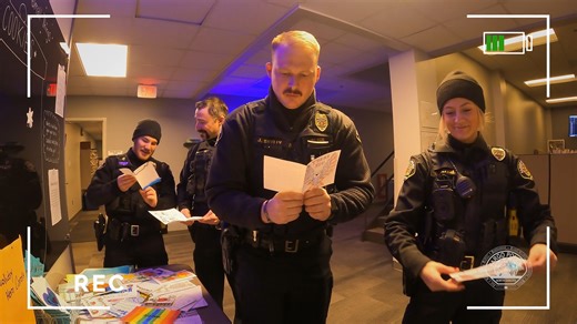 🎄🎁 Our #FargoPD officers had the privilege of reading some amazing Holiday Heroes cards from the Fargo Public Schools students at Clara Barton and Hawthorne Elementary Schools! It was a joy to read the kind words from our young community members. Watch the video to see the reactions, smiles and the special messages our personnel had to share back with these talented students! Thank you for helping spread the #PoliceNavidad spirit! 💙 | Fargo Police Department