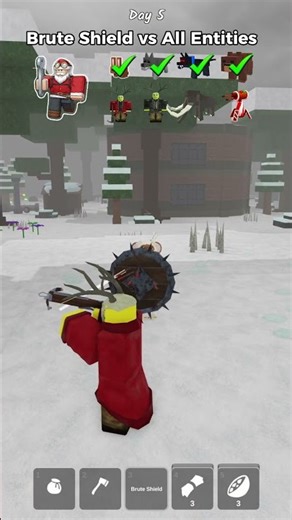 Brute Shield vs All Entities in 99 Nights in the Forest | Roblox