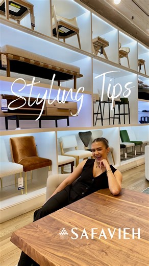 3.6K views · 27 comments | Styling Tip #11: What size rug you need for your dining table. You want to make sure you have about a foot to a foot in a half between your chair and rug! - #stylingtips #diningroom #rugs #safavieh #lookslikesomeonesdecorating #modernhome #fancyhome #soho #nyc | Safavieh | Facebook