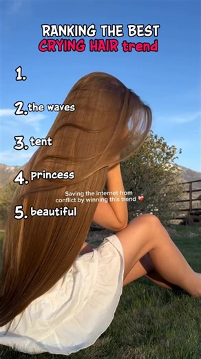 Ranking best crying hair trend #shorts