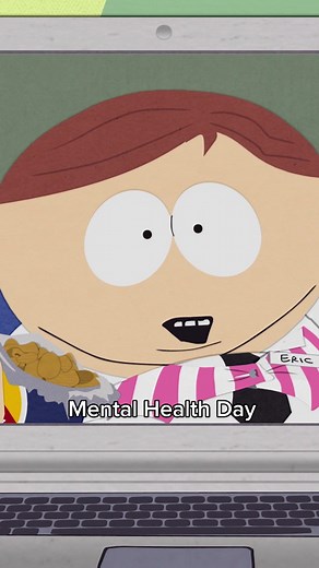 Cartman takes a mental health day. @dikinbaus #southpark #cartman #butters #mentalhealth #selfcare