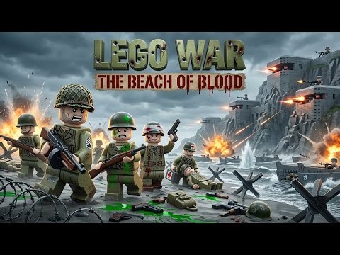 LEGO WAR: The Beach of Blood - Epic WWII-Style Battle Animation