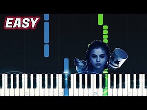 Wolves by Selena Gomez & Marshmello | Piano Tutorial | EASY