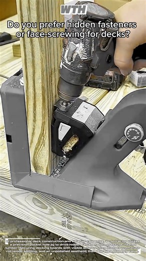 precision pocket hole jig to drive hidden fasteners into pressure-treated lumber