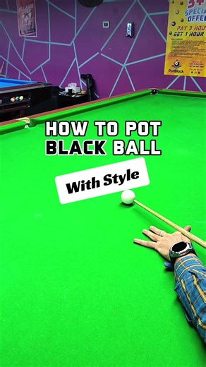 Potting the Black with Style in Snooker