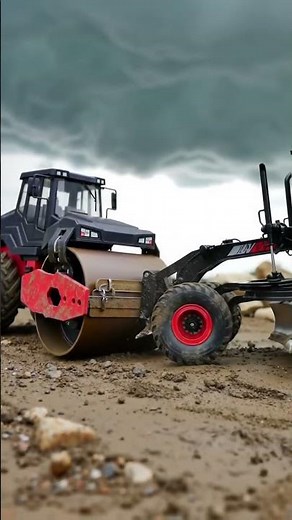 RC Road Roller & Grader: Heavy Equipment Action on the Dirt! 🚧