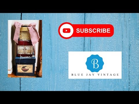 Crafting DIY Primitive Shaker Boxes #primitivedecor #rusticstyle #diy #handmade