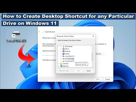How to Create Desktop Shortcut of Any Drive on Windows 11