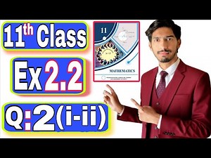 Exercise 2.2 | 11th Class Maths | Chapter 2 | Q2 (i-ii) – Point Intersection & Graph Plotting