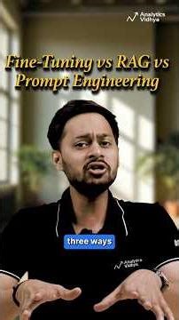 Prompt vs RAG vs Fine-Tuning 🤯 Which One Should You Use?