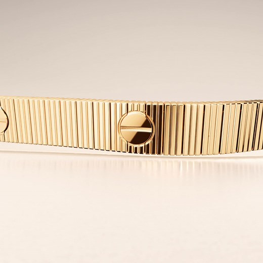 A new creation emerges with this flexible version of the iconic LOVE bracelet. | Cartier