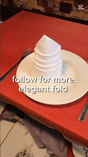 Tower Napkin Fold--simple and Elegant