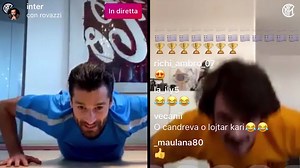 111K views · 78 shares | Ready to do a bit of exercise? Candreva and Rovazzi show you how to keep fit ️ | Inter | Facebook