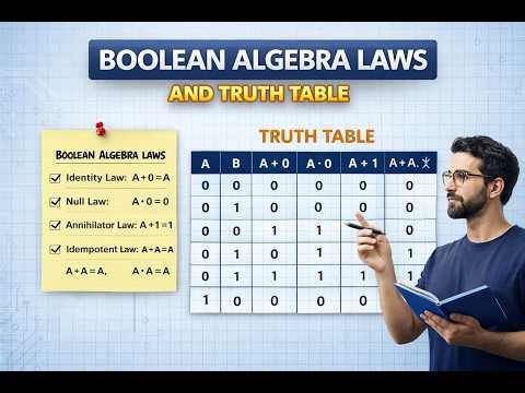 Boolean Algebra Laws and Truth Table | Digital Electronics | Logic Gates | Polytechnic & Diploma