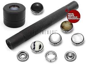 CRAFTMEMORE Snap Fastener Setting Tool for Pearl Snap Ring Fastener Buttons - Snaps NOT Included (Prong Snap Setter)