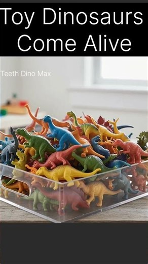 When Toy Dinosaurs Come Alive in 4K 🦖 | Ultra Realistic Dino Animation #shorts #shortsfeed