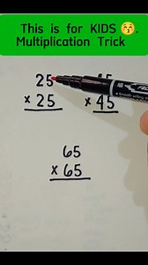 Interesting Multiplication Trick for Kids 👨‍👩‍👦‍👦 #mathtricks #learning | Mathtuto