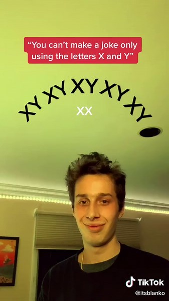 Funny TikTok Fail: Making a Joke with Only X and Y Challenge