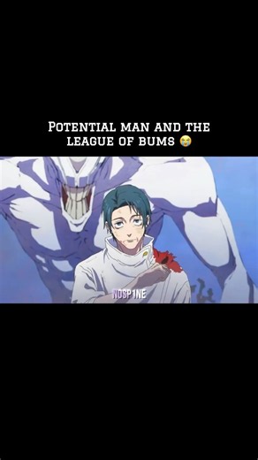 The Symbol of Bums 😇 Credit to Nosp1ne for this peak #anime #jjk #potential #bum #lore