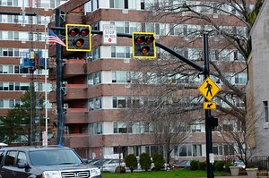 New HAWK Crosswalk Signal Installed at Manor Park to Improve Pedestrian Safety