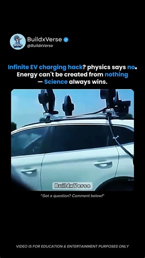 🤔 infinity EV charging hack?