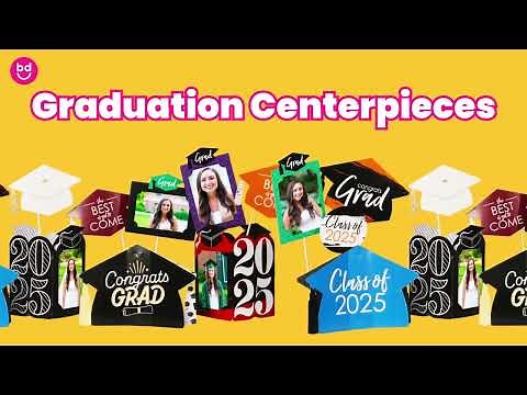 Class of 2025 Graduation Centerpiece Ideas - Easy DIY & Unique Table Decor | Big Dot of Happiness