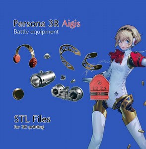 Aigis, Persona 3 Reload Full Cosplay Battle Equipment Pack (armor Pieces + Weapons + SEES Armband) STL Files for 3D Print - Etsy